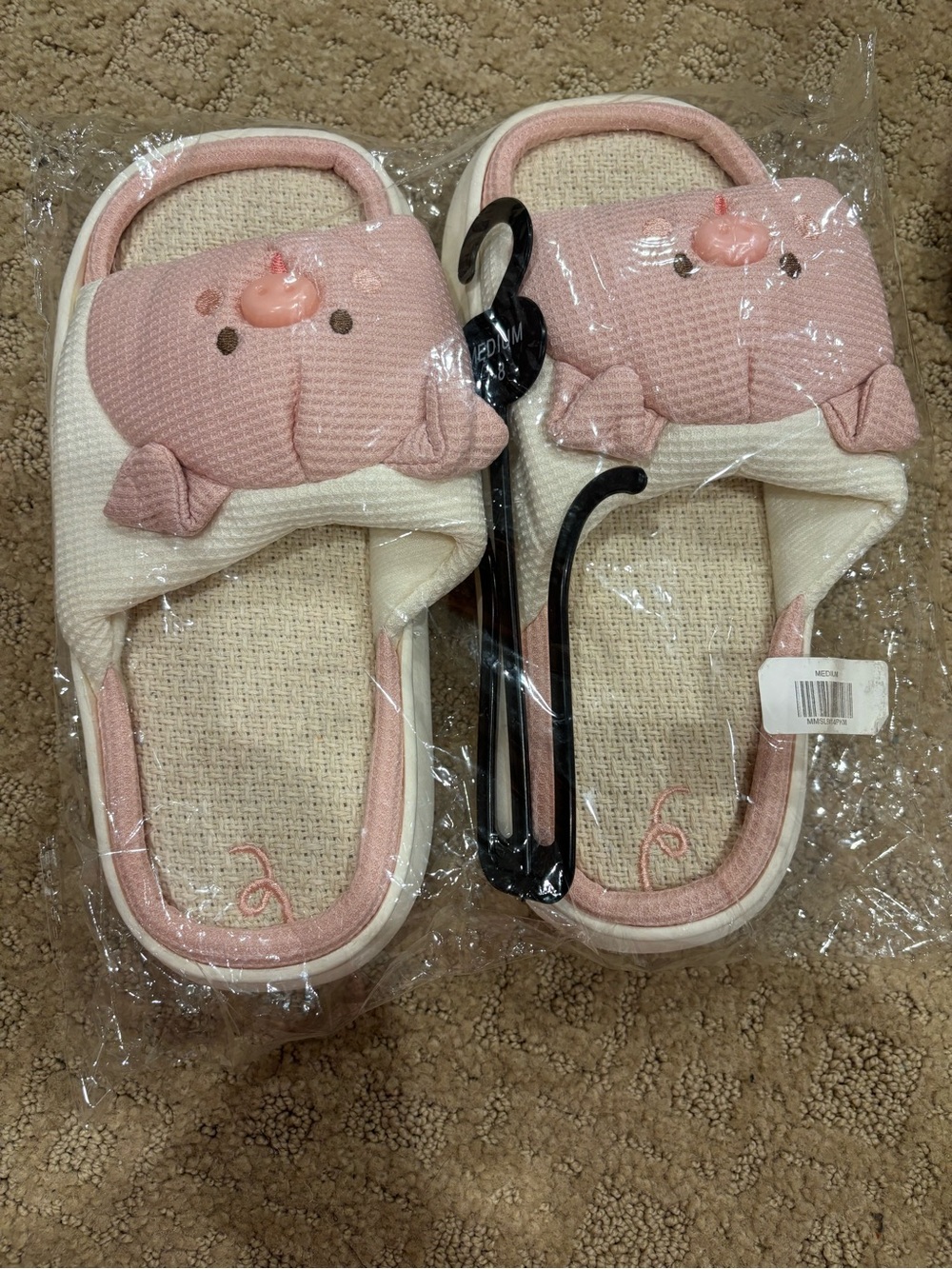 Women’s Pink Pig Slip-On Slippers